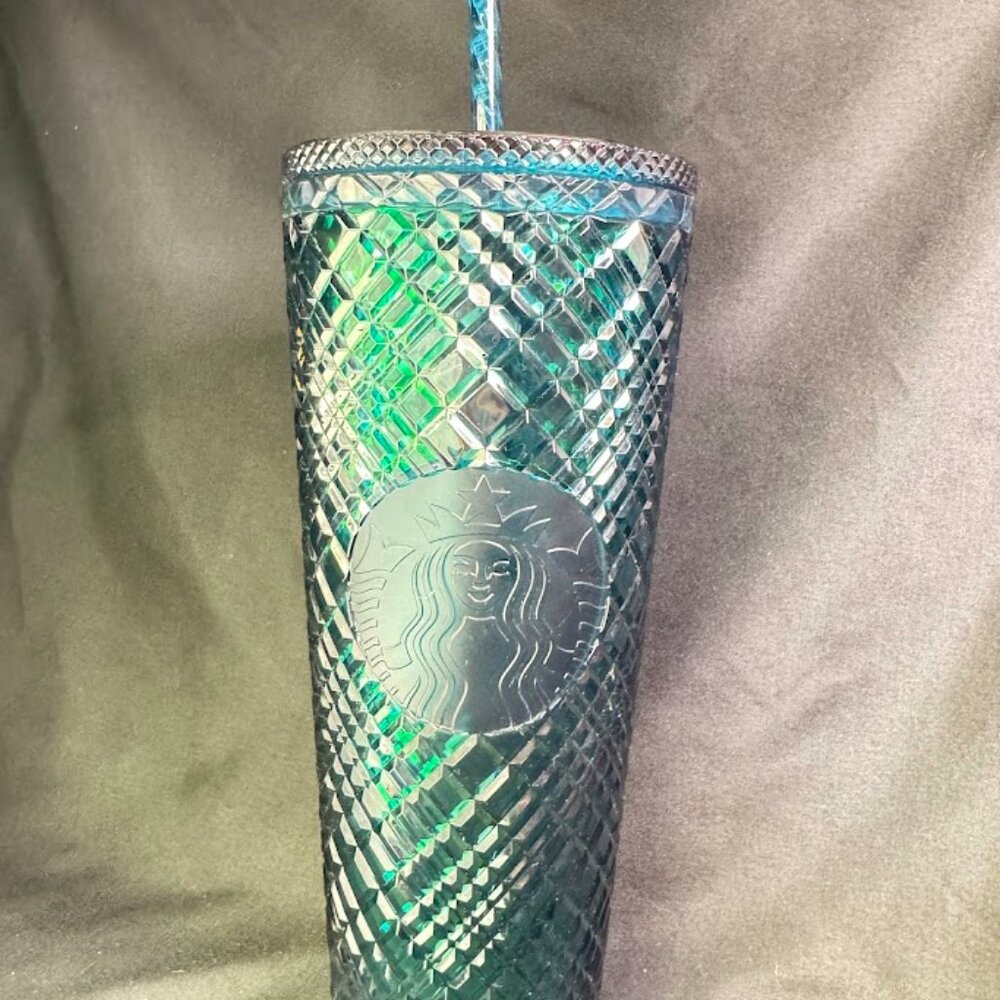 Starbucks Venti Cold Cup -  Emerald Green Jeweled